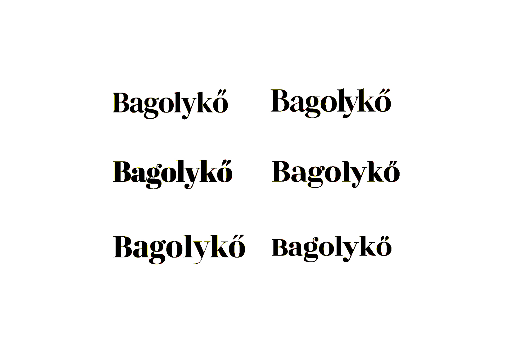 Bagolykő logóvázlat