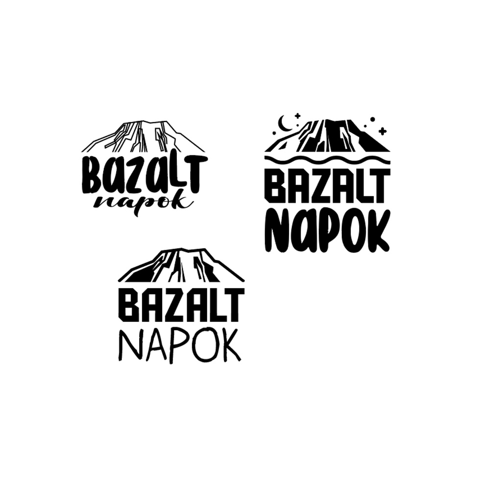 Bazalt Napok skicc / logóvázlat